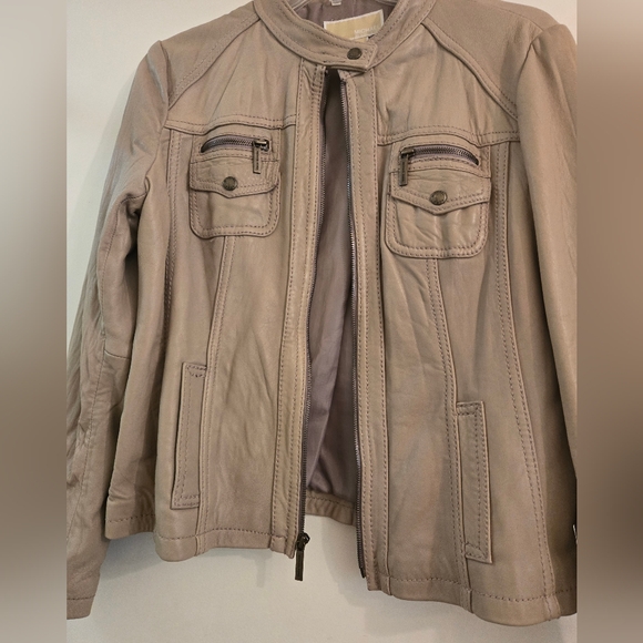 Michael Kors Leather Jacket - Picture 3 of 6